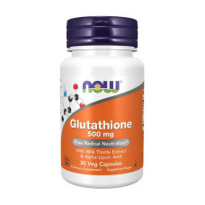 Добавка для здоровья, Glutathione 500 mg, NOW, 30 капсул