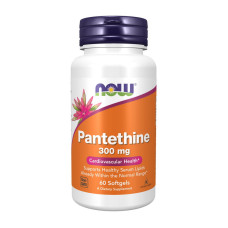 Витамины и минералы, Pantethine 300 mg, NOW, 60 капсул