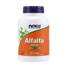 Добавка для здоровья, Alfalfa 650 mg, NOW, 250 таблеток