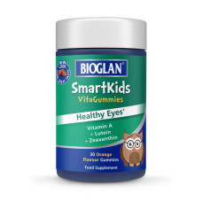 Добавка для здоров'я, Smartkids Healthy Eyes, Bioglan, 30 жувальних цукерок (Апельсин)