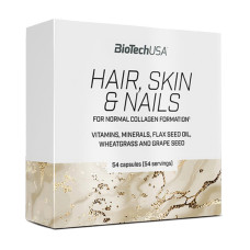 Вітаміни та мінерали, Hair, Skin & Nails, BioTech, 54 капсул