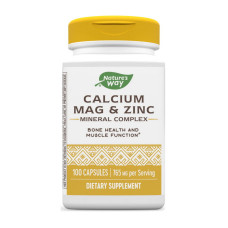 Цинк, Calcium Mag & Zinc, Nature's Way, 100 капсул