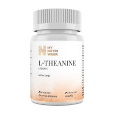 Аминокислоты, L-Theanine 600 mg, My Nutri Week, 60 капсул