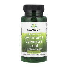 Добавка для здоровья, Gymnema Sylvestre Leaf 400 mg, Swanson, 100 капсул