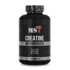 Креатин, Creatine Monohydrate 3400 mg, MST, 180 капсул