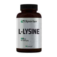Лизин, L-Lysine 650 mg, Sporter, 120 капсул
