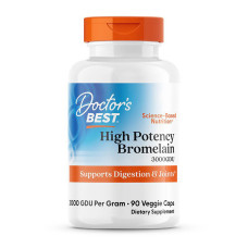 Добавка для здоров'я, High Potency Bromelain, Doctor's BEST, 90 капсул