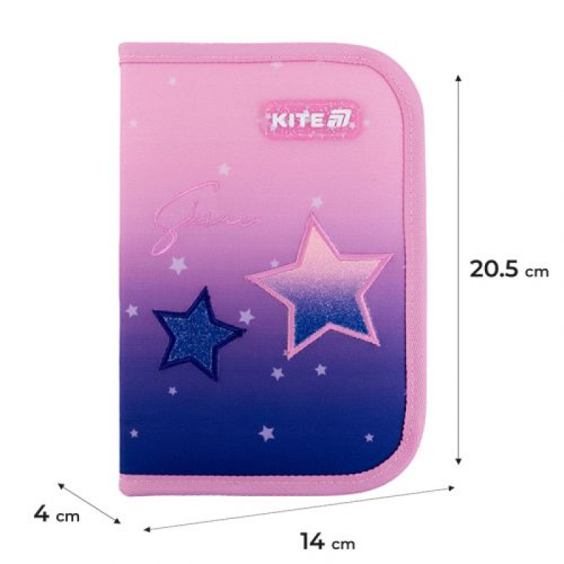 Пенал Kite 1 отд., 2 отв., без наполнения 622 Sparkling