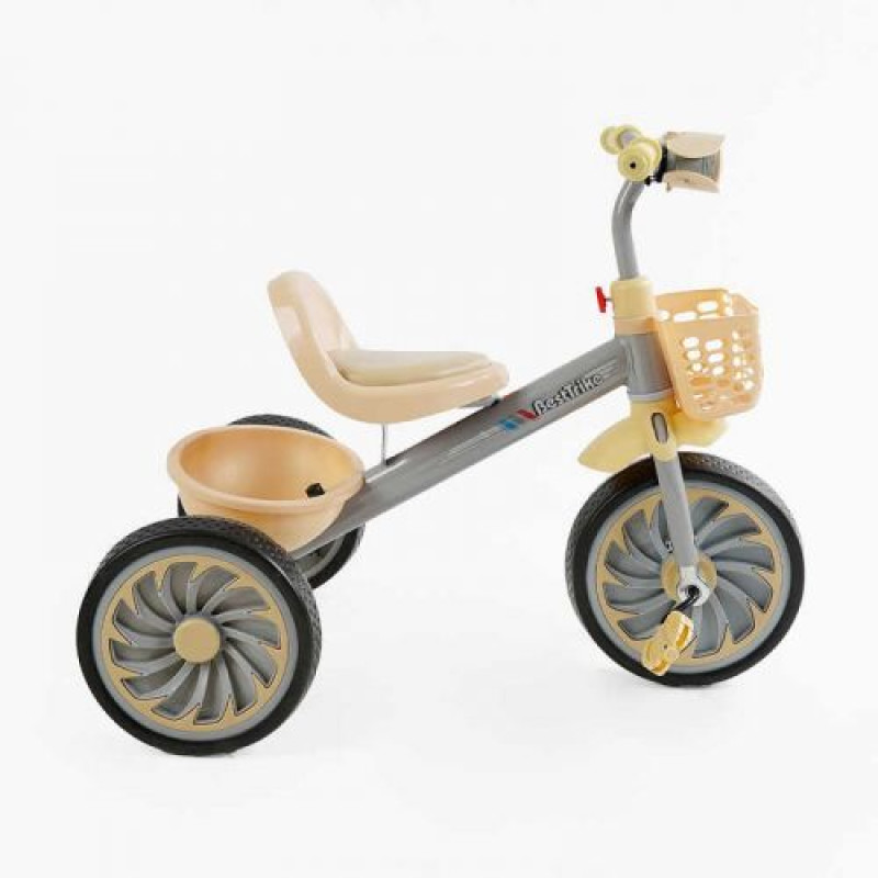 Велосипед 3-х колесный BS-35761 Best Trike (1) колеса EVA переднее 12”, заднее 10”, стальная рама, УКР. ВЗУЧИВАНИЕ, свет, 2 корзины, в коробке