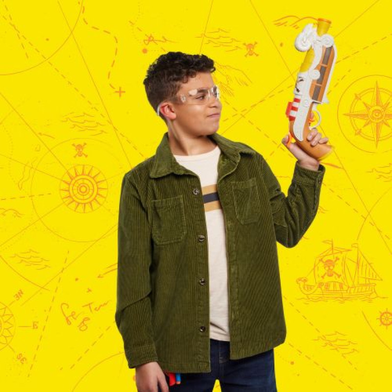 NERF Бластер іграшковий Nerf One Piece Going Merry із кобурою та 8 дротиками