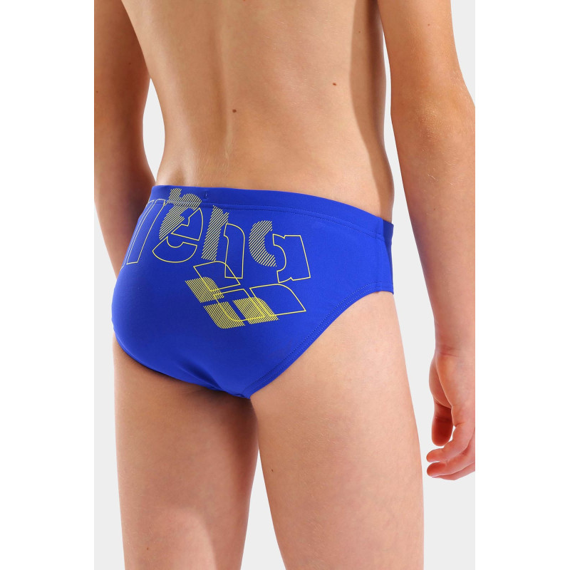 Плавки-сліпи для хлопчиків Arena TALES SWIM BRIEFS синій, жовтий Діт 116 см