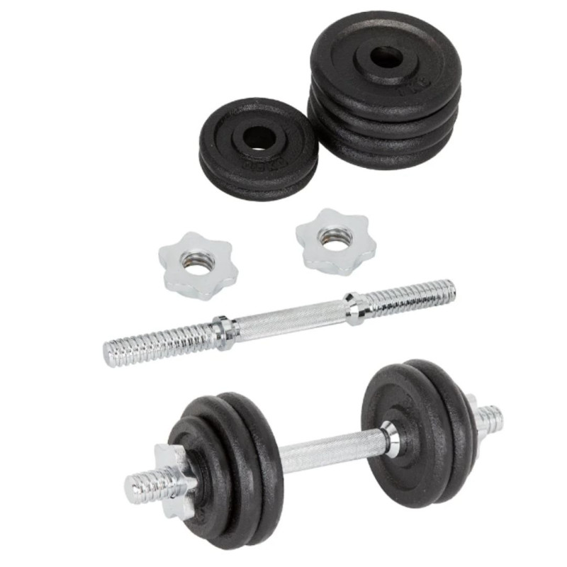 Гантель набірна 20кг 1шт LiveUp DUMBELL SET