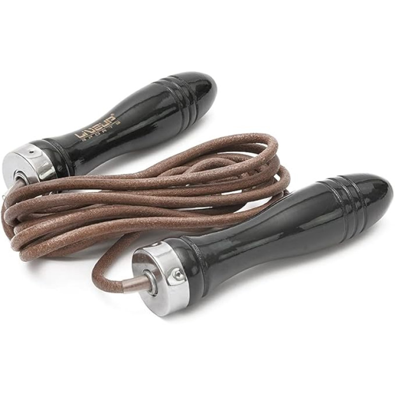 Скакалка шкіряна LiveUp JUMPROPE LEATHER