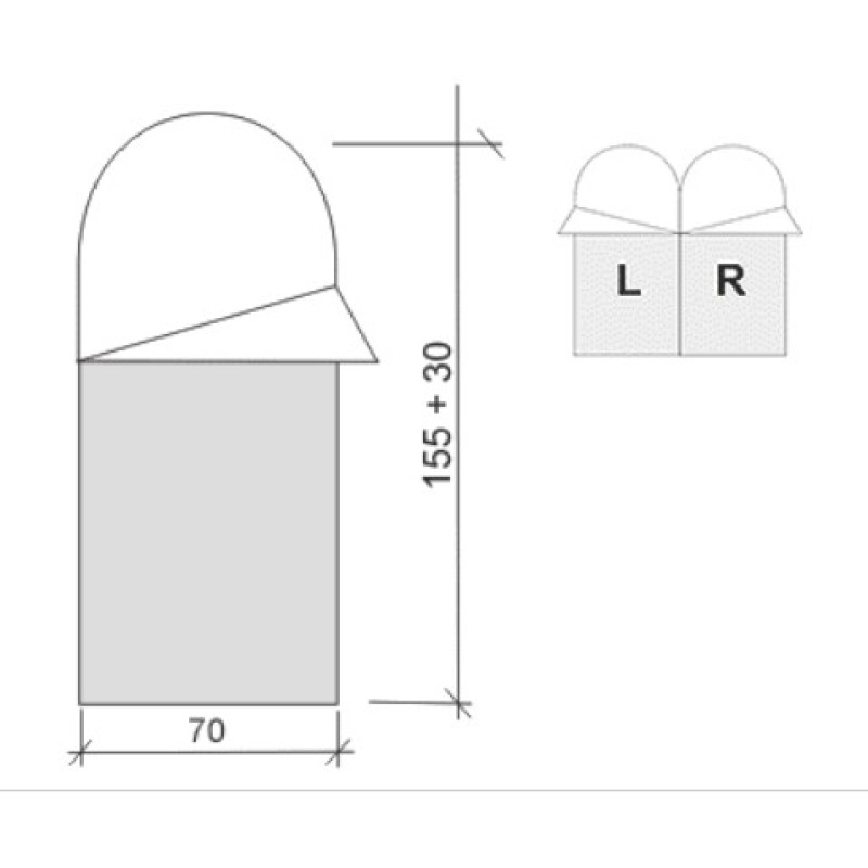 Спальний мішок Terra Incognita Asleep JR 200 Left