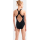Купальник закритий для дівчат Arena GRAPHIC SWIMSUIT V BACK чорний, білий Діт 116 см