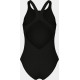 Купальник закритий для дівчат Arena GRAPHIC SWIMSUIT V BACK чорний, білий Діт 116 см