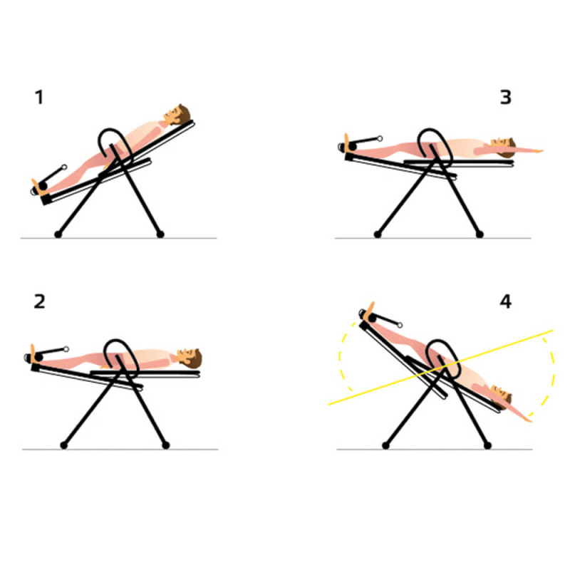 Інверсійний стіл inSPORTline Verge коричневий