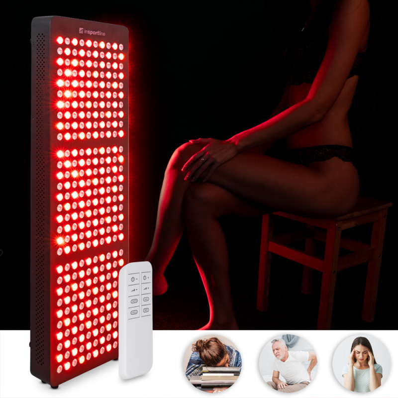 Інфрачервона світлодіодна панель inSPORTline Lustar - 300 LED, чорна