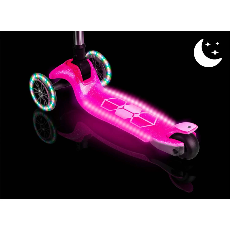 Самокат дитячий триколісний Ricokids Jelly рожевий