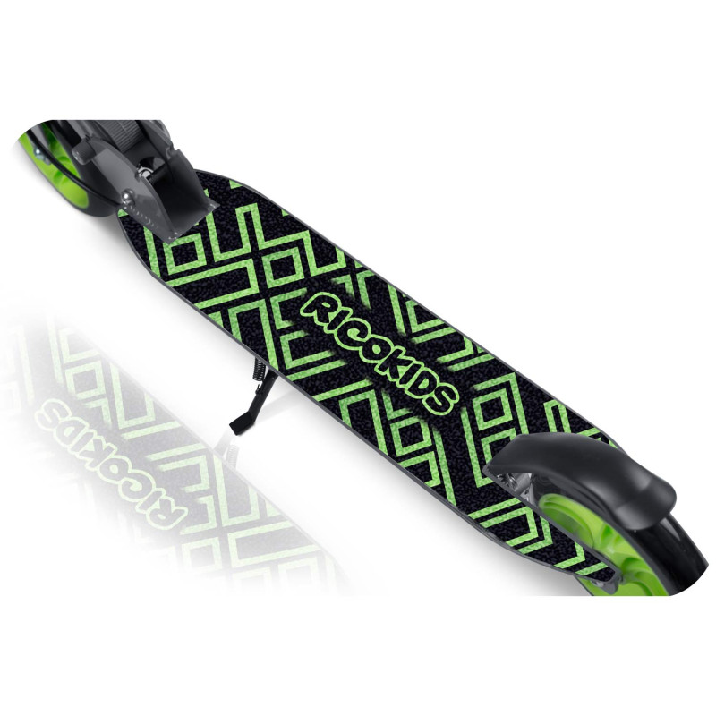 Дитячий самокат Ricokids Kodi сіро-зелений