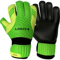Рукавички воротарські Ligue Catch neon р. 5, чорно-зелені