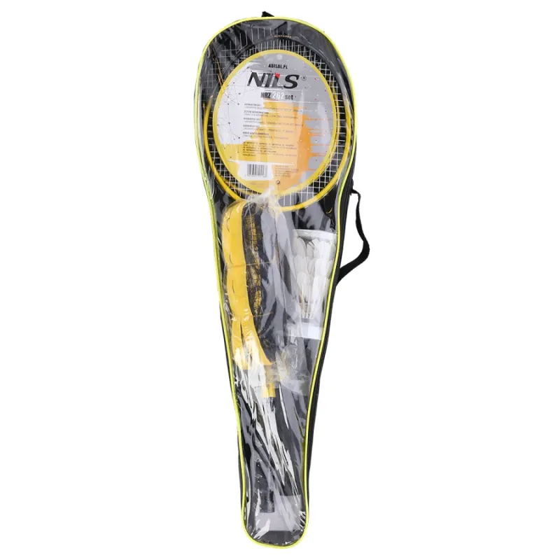 Ракетки для бадмінтону NILS NRZ262 + 3 волани + сітка 600х60см + чохол