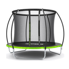 Батут Zipro Jump Pro Premium з внутрішньою сіткою 8 футів 252 см чорно-зелений