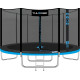 Батут THUNDER OUTSIDE PRO з зовнішньою сіткою 12 футів 366 см чорно-блакитний