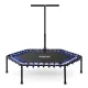 Батут для фітнесу Neo-Sport 1102 з поручнем 4 фути 127 см чорно-синій