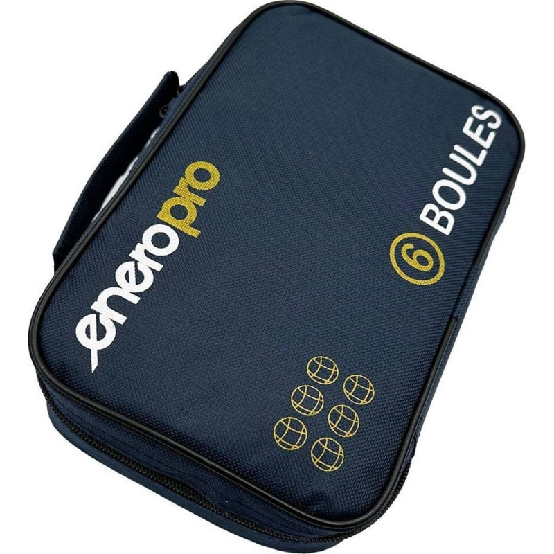 М'ячі для гри в петанк Enero Pro з чохлом, чорні