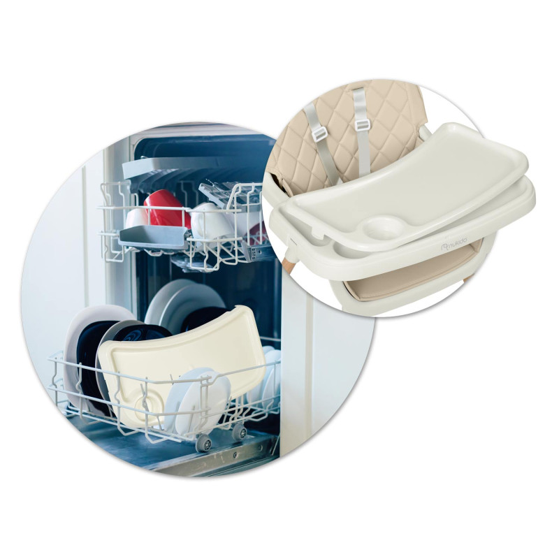 Стільчик для годування Nukido Lilo 63 х 64 х 93 см - бежевий