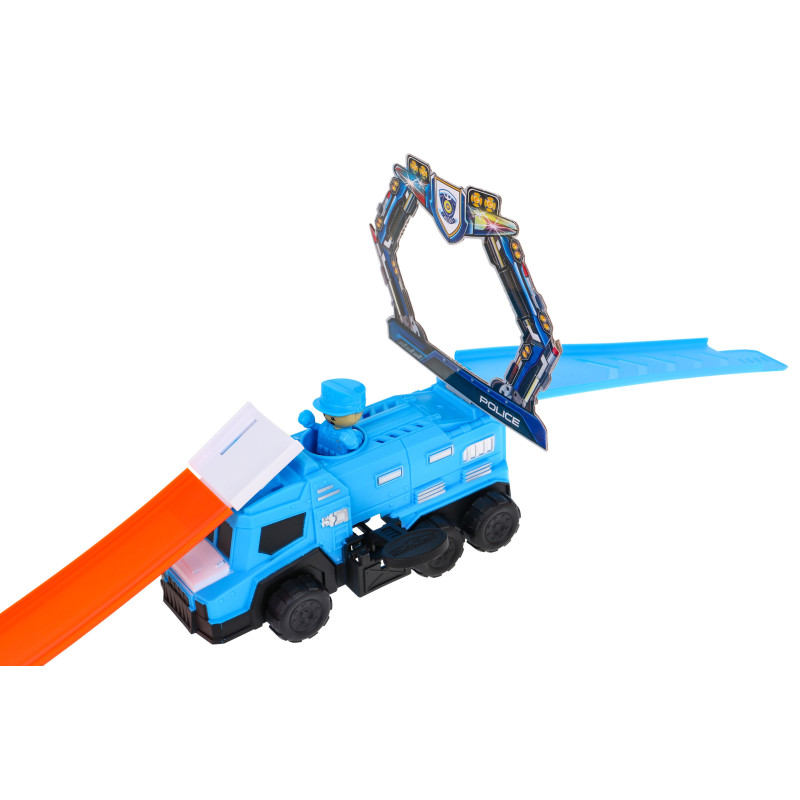 Дитяча екстремальна гоночна траса 3+ Машинка зі зміною кольору + 2 петлі + пускова установка