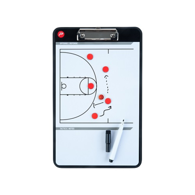 Дошка тактична баскетбольна Pure2Improve 35 х 22 см, чорна