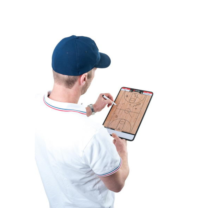 Дошка тактична баскетбольна Pure2Improve 35 х 22 см, чорна