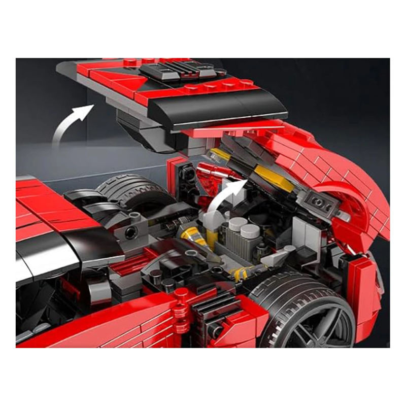 Дитячий конструктор Ramiz Спортивні автомобілі 1311 ел, червоний