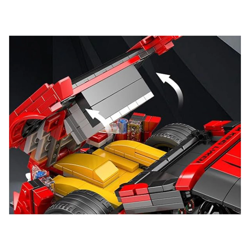 Дитячий конструктор Ramiz Спортивні автомобілі 1311 ел, червоний