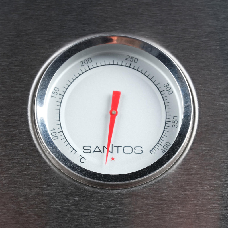 Газовий гриль SANTOS S-301, з бічним пальником, нержавіюча сталь 900242 Код: 010950