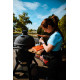 Керамічний вугільний гриль Kamado L 5 в 1 з системою BBQ Block Fire GRILLI 749777 Код: 012008