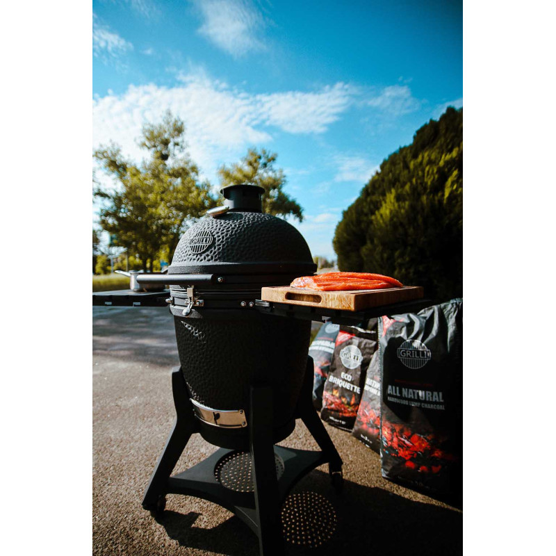 Керамічний вугільний гриль Kamado L 5 в 1 з системою BBQ Block Fire GRILLI 749777 Код: 012008