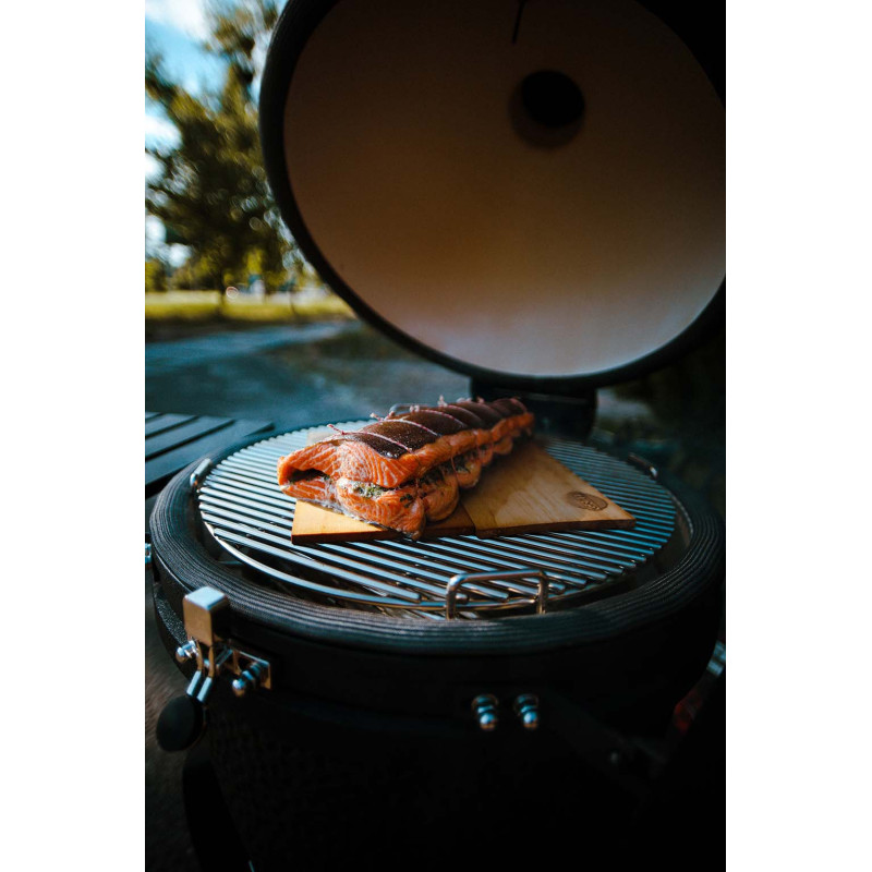 Керамічний вугільний гриль Kamado L 5 в 1 з системою BBQ Block Fire GRILLI 749777 Код: 012008