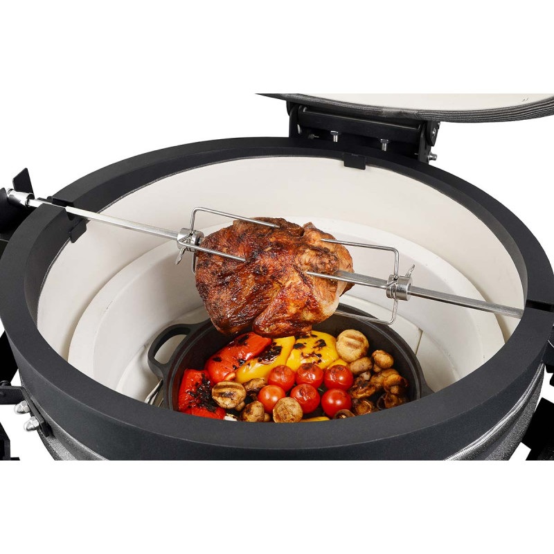 Вертіль для керамічного вугільного гриля Kamado 5в1 L GRILLI 777148 Код: 012325