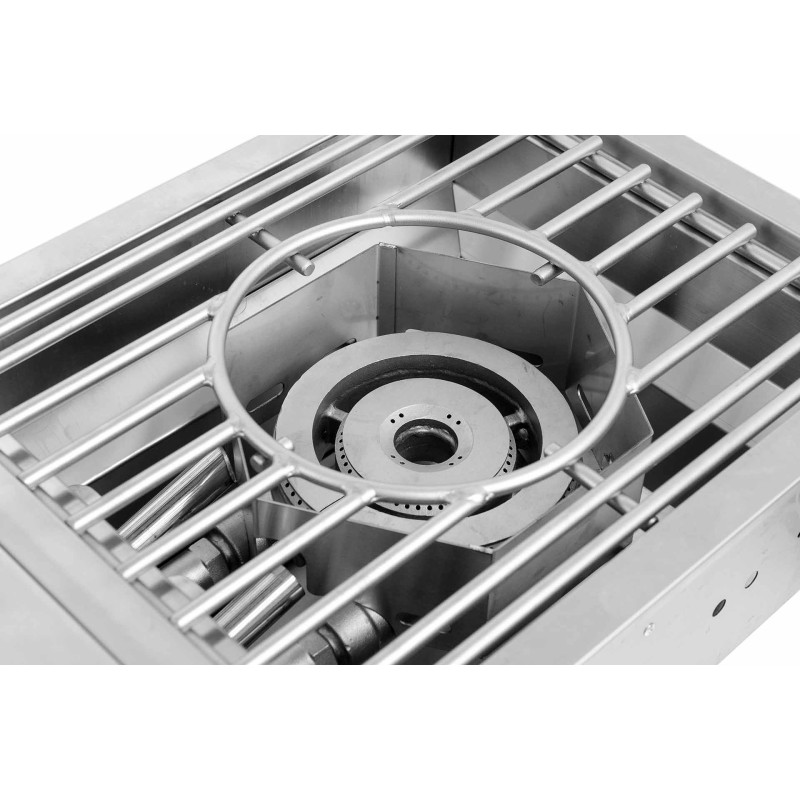 Подвійна вбудована конфорка з кришкою GRILLI 888004 Код: 012579