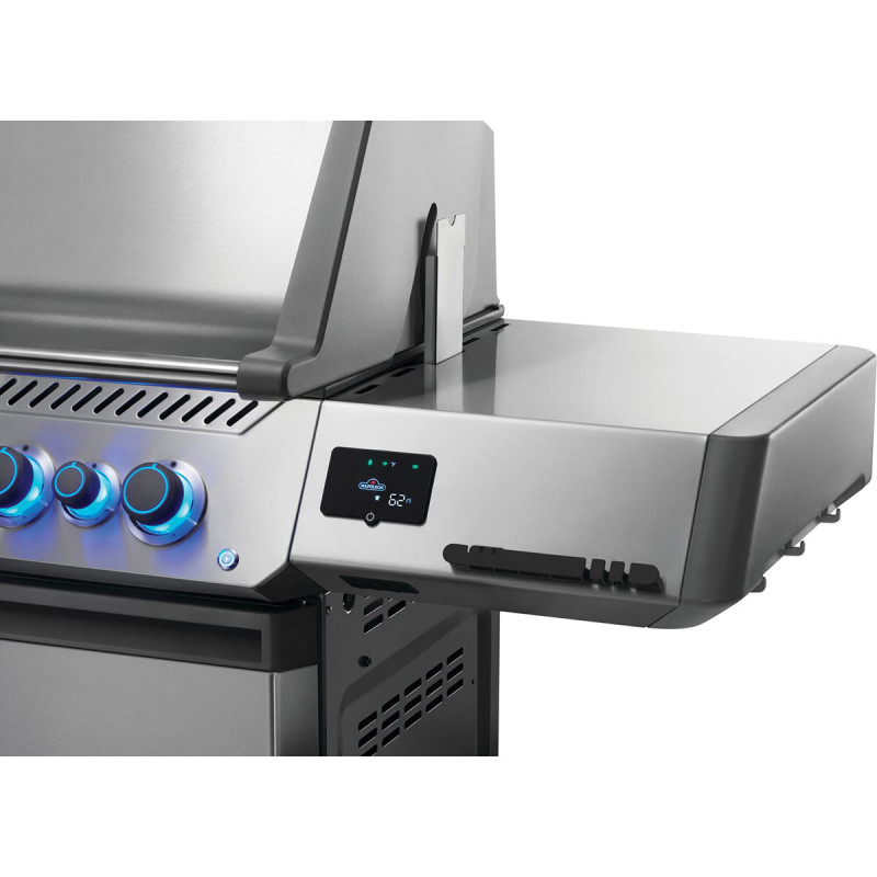 Газовий гриль Napoleon Prestige P 500 Connected з бічною конфоркою Sizzle Zone та вертілем (69212) нерж сталь P500VXRSIBPSS Код: 013838