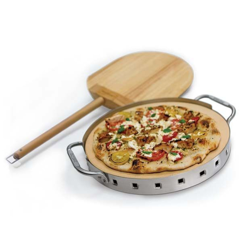 Набір для піци керам. камінь, лопатка, форма Broil King 69816 (69815) Код: 003334