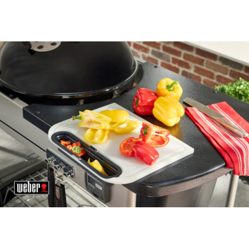 Дошка для нарізки, пластикова з лотком Weber 7032 Код: 009990