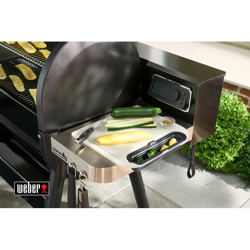 Дошка для нарізки, пластикова з лотком Weber 7032 Код: 009990
