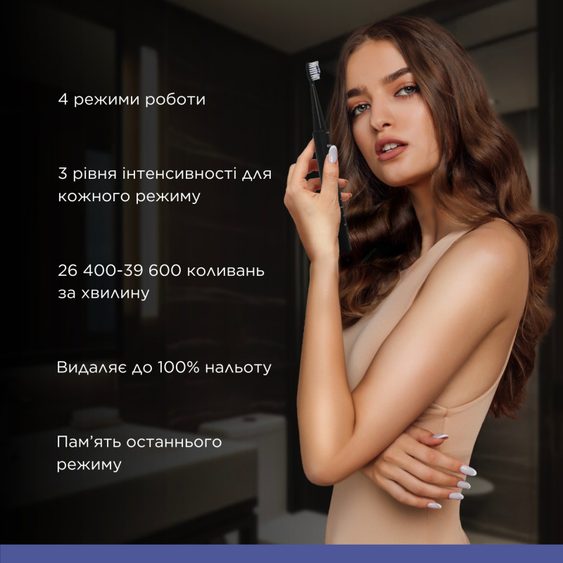 Електрична звукова зубна щітка MED-870 B.Well Розмір 2 (MED-870/B-2372)