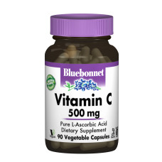Вiтамiн С 500мг, Bluebonnet Nutrition, 90 вегетаріанських капсул