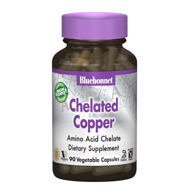 Хелатна Мiдь, Albion, Bluebonnet Nutrition, 90 гелевих капсул