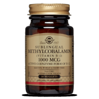 Витамин В12, Сублингвальный, Vitamin B12, Solgar, 1000 мкг, 30 наггетсов